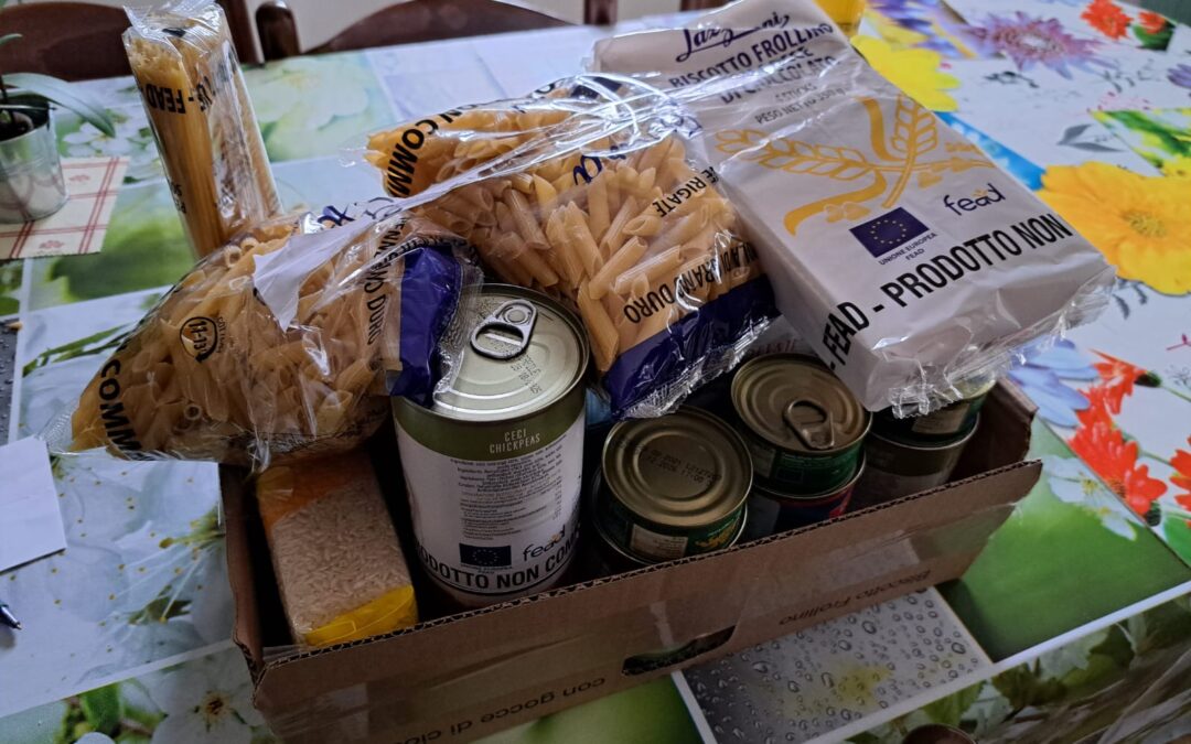 Distribuzione di beni alimentari convenzionata con Banco delle Opere di Carità